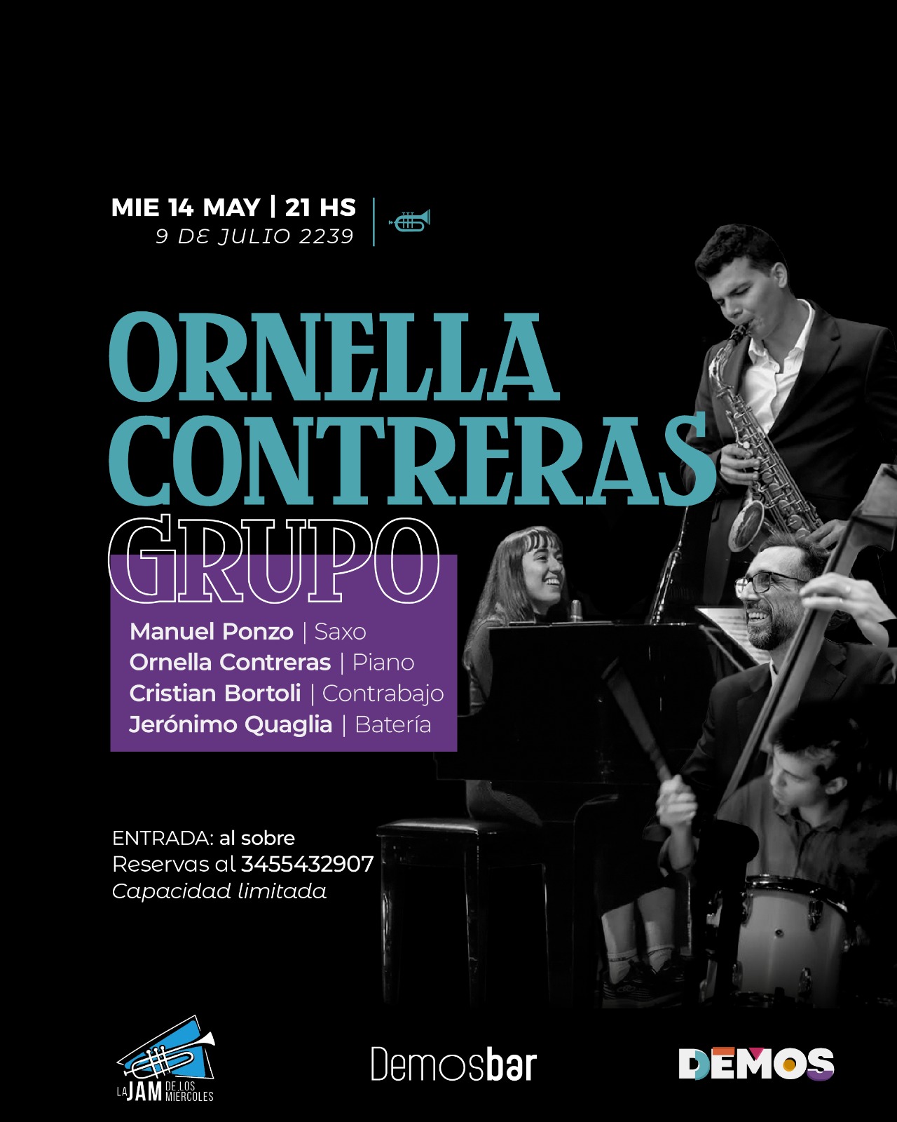 Jam de los Miércoles con Ornella Contreras Grupo